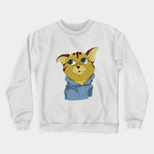 Orange cat Crewneck Sweatshirt